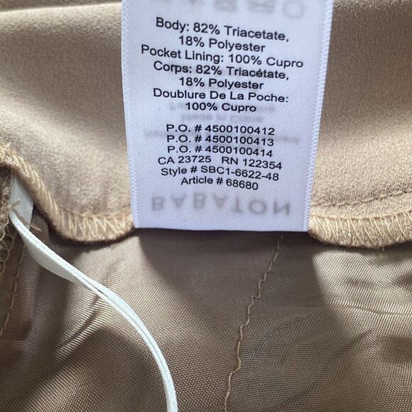 Aritzia Babaton Conan Pant size 4 Beige Tan Nude - Picture 6 of 9